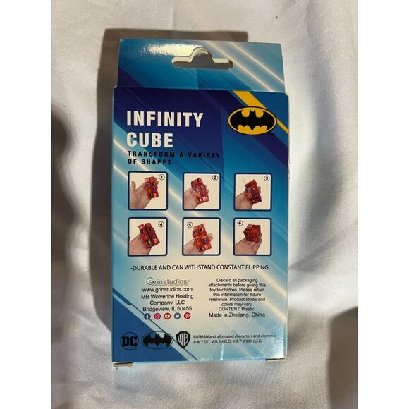 DC Batman Superhero Infinity Cube Anxiety Stress Fidget Toy NEW Grinstudios - Picture 2 of 6